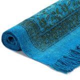 NNEVL Kilim Rug Cotton 120x180 cm with Pattern Turquoise