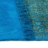 NNEVL Kilim Rug Cotton 160x230 cm with Pattern Turquoise