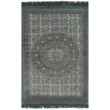 NNEVL Kilim Rug Cotton 120x180 cm with Pattern Grey