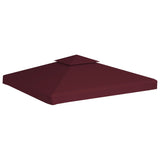 NNEVL 2-Tier Gazebo Top Cover 310 g/m² 3x3 m Bordeaux