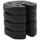 NNEVL Gazebo Weight Plates 4 pcs Black 220x30 mm Concrete