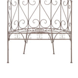NNEVL Garden Bench 95 cm Iron Antique Brown