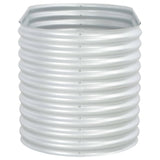 NNEVL Garden Raised Bed 160x80x81 cm Galvanised Steel Silver