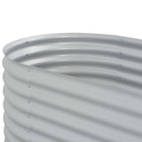 NNEVL Garden Raised Bed 160x80x81 cm Galvanised Steel Silver