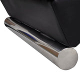 NNEVL Chaise Longue Black Faux Leather