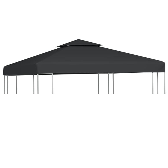 NNEVL Water-proof Gazebo Cover Canopy 310 g / m² Dark Grey 3 x 3 m