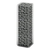 NNEVL Gabion Basket with Lids Galvanised Wire 100x30x30 cm