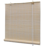 NNEVL Natural Bamboo Roller Blinds 80 x 160 cm