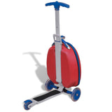 NNEVL Scooter with Trolley Case for Children Red