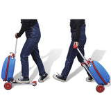 NNEVL Scooter with Trolley Case for Children Blue