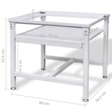 NNEVL Washing Machine Pedestal with Pull-Out Shelf White