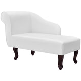 NNEVL Chaise Longue White Faux Leather