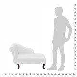 NNEVL Chaise Longue White Faux Leather