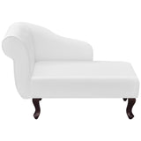 NNEVL Chaise Longue White Faux Leather