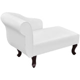 NNEVL Chaise Longue White Faux Leather