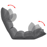 NNEVL Folding Floor Longue Grey Fabric