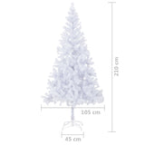 NNEVL Artificial Christmas Tree with Steel Stand 210 cm 910 Branches