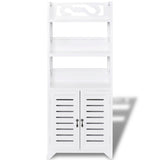 NNEVL Bathroom Cabinet Albuquerque Wood White 46x24x117.5 cm