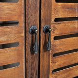 NNEVL Bathroom Cabinet Albuquerque Wood Brown 46x24x117.5 cm