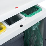 NNEVL Garden Dustbin with 3 Bags Dark Grey 65x38x102 cm