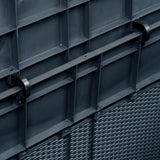 NNEVL Garden Storage Box Brown 120x50x60 cm Poly Rattan