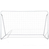 NNEVL Football Goal Nets Steel 2 pcs 240x90x150 cm