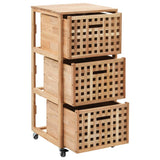 NNEVL Bathroom Cabinet 41x41x91 cm Solid Walnut Wood