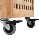 NNEVL Bathroom Cabinet 41x41x91 cm Solid Walnut Wood