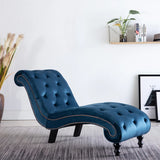 NNEVL Chaise Lounge Blue Velvet