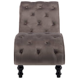 NNEVL Chaise Lounge Grey Velvet