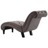 NNEVL Chaise Lounge Grey Velvet