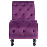 NNEVL Chaise Lounge Purple Velvet