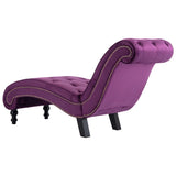 NNEVL Chaise Lounge Purple Velvet