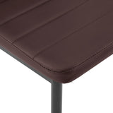 NNEVL Five Piece Dining Set Brown
