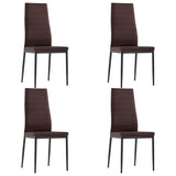 NNEVL Five Piece Dining Set Brown