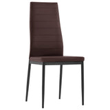 NNEVL Five Piece Dining Set Brown