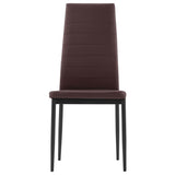 NNEVL Five Piece Dining Set Brown