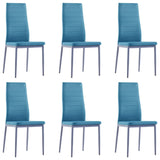 NNEVL Seven Piece Dining Set Blue