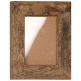 NNEVL Photo Frames 2 pcs 23x28 cm Solid Reclaimed Wood and Glass