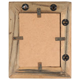 NNEVL Photo Frames 2 pcs 23x28 cm Solid Reclaimed Wood and Glass