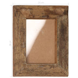 NNEVL Photo Frames 2 pcs 23x28 cm Solid Reclaimed Wood and Glass
