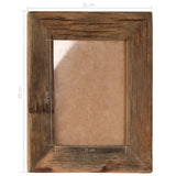 NNEVL Photo Frames 2 pcs 25x30 cm Solid Reclaimed Wood and Glass