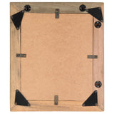 NNEVL Photo Frames 2 pcs 34x40 cm Solid Reclaimed Wood and Glass