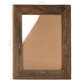 NNEVL Photo Frames 2 pcs 34x40 cm Solid Reclaimed Wood and Glass
