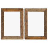 NNEVL Photo Frames 2 pcs 40x50 cm Solid Reclaimed Wood and Glass