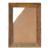 NNEVL Photo Frames 2 pcs 40x50 cm Solid Reclaimed Wood and Glass
