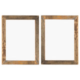 NNEVL Photo Frames 2 pcs 50x60 cm Solid Reclaimed Wood and Glass