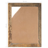 NNEVL Photo Frames 2 pcs 50x60 cm Solid Reclaimed Wood and Glass