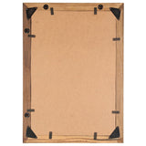 NNEVL Photo Frames 2 pcs 50x70 cm Solid Reclaimed Wood and Glass