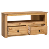 NNEVL Corner TV Cabinet 93x49x49 cm Solid Pine Panama Range